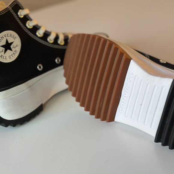Converse Run Star Hike Hi Black Platform Sneakers - Picture 10 of 16